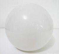 whole frosted glass globe shade front view