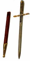 Letter opener and sheath side by side