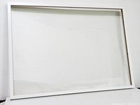 Full front view of white laminate frame