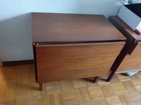3-drawer teak chest front and side