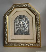 Full framed religious plaque front view