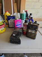 Group shot of all containers on table