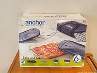 Front of retail box displaying Anchor Bake and Take 6-piece set