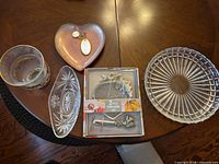 Group shot of all five items on tabletop