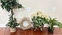 Group shot showing all four floral pieces