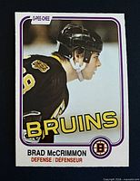 Front of Brad McCrimmon 1981-82 O-Pee-Chee hockey card #15