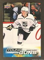 Front of Brandt Clarke Young Guns oversized card