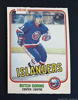 Front of Butch Goring O-Pee-Chee hockey card #203