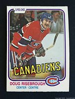 Front of Doug Risebrough O-Pee-Chee card #190