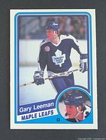 Front view of Gary Leeman 1984-85 OPC card #305