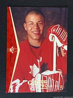 Front of Jerome Iginla UD SP Premier Prospects rookie card