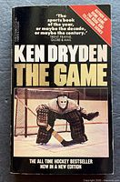 Front cover showing title, author, goalie photo and bestseller banner