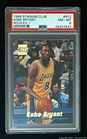 Front of PSA-encapsulated card displaying Kobe Bryant photo and grade label