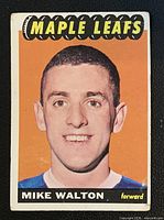Front of Mike Walton 1965-66 Topps card showing player image and captions