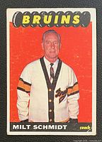 Front of 1965-66 Topps Milt Schmidt #96 card