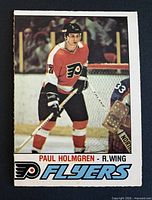 Front of Paul Holmgren Flyers O-Pee-Chee card