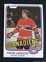 Front of 1981-82 O-Pee-Chee Pierre Larouche #187 card