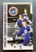 Front cover of the 1990-91 Toronto Maple Leafs guide book