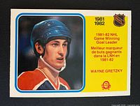 Front of Wayne Gretzky OPC card #242