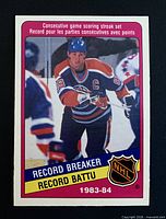 Front of Wayne Gretzky O-Pee-Chee card #388