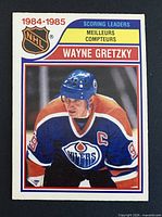 Front of Wayne Gretzky 1985-86 OPC card #259