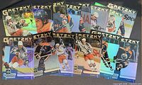 All 15 Gretzky Performance Record cards laid out