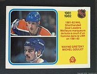 Front of 1982-83 O-Pee-Chee #237 card showing player images and title
