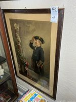 Full view of framed print in situ