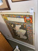 Framed Scotland of Old poster showing full piece with lot tag