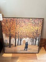 Front view of framed canvas print