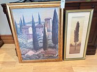 Both framed prints side by side