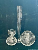 All three vases front view