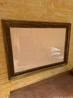 Framed Joseph Amar single-line sketch front view