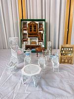 Group overview of all miniature furniture and accessories