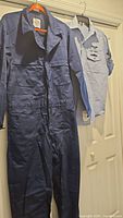 Full view of both garments hanging