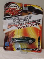 Front view of sealed Fast & Furious Tokyo Drift 1967 Ford Mustang die-cast car