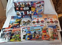 Group shot of entire lot showing all LEGO books