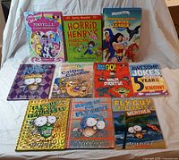 All 10 visible books laid out together