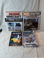 All four Minecraft books front covers
