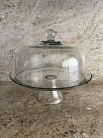 Cake stand with dome assembled