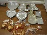 group shot of all cake pans and molds