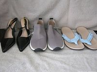 All three pairs front view