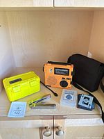Group shot of all items on shelf