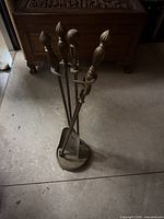 Full view of tool set on stand