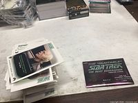 Stack of cards with foil wrapper visible