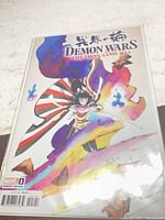 Front cover of Demon Wars: The Iron Samurai #1 variant comic bagged and boarded