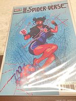 Front cover of Edge of Spider-Verse #2 variant edition in bag and board