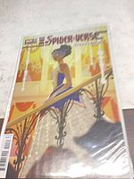 Front view of bagged Edge of Spider-Verse #4 variant comic