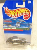 Front view of sealed Hot Wheels Corvette 1983 blister pack