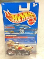 Front view of sealed Hot Wheels Treadator blister pack